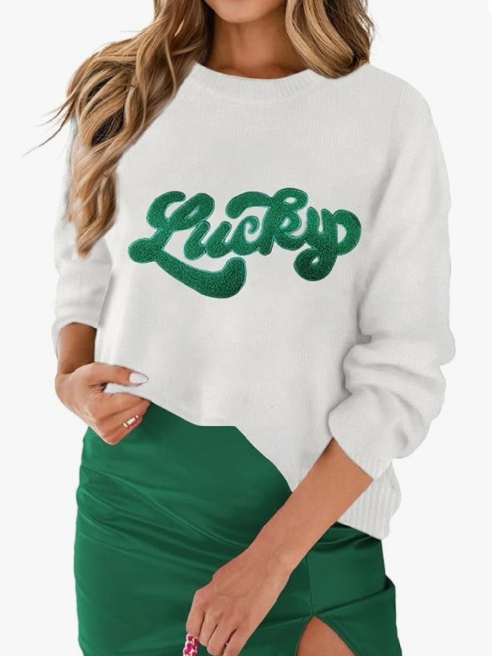 “Lucky” Saint Patrick’s Sweater -szL